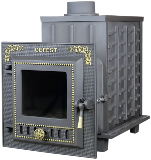 Чугунная банная печь ПБ-04М Гефест до 15 м3
