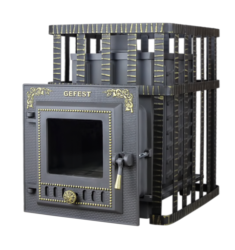 Чугунная банная печь ПБ-04 MC Гефест до 15 м3