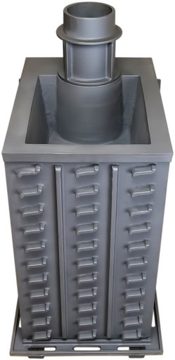 Чугунная банная печь ПБ-02С ЗК Гефест закрытая каменка до 40м3