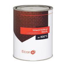 Краска термостойкая черная (0,8 кг) ELCON (эмаль)