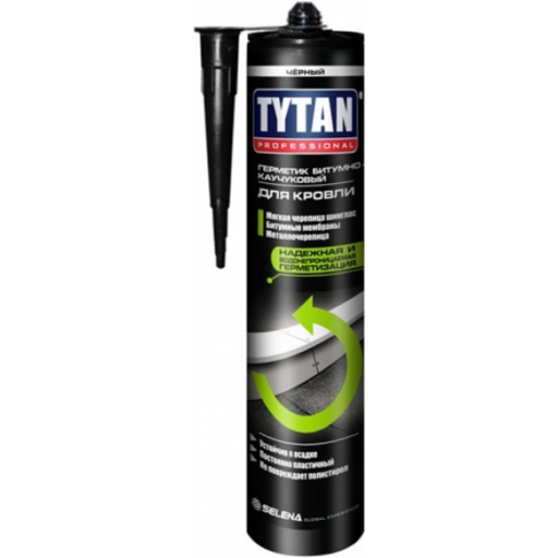 Герметик Битумно-Каучуковый для кровли (черный) 310 мл.