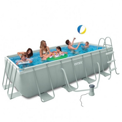 Бассейн каркасный 400*200*100 см Intex Rectangylar Ultra Frame 28350