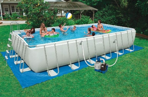 Бассейн каркасный 732*366*132 см Intex Rectangular Ultra Frame 28362 (54984)
