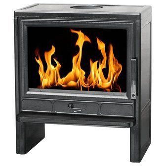 Печь Barun черная глянцевая