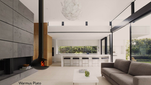 Камин подвесной Plato