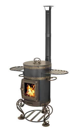 Печь под казан Везувий 12л Шмель С
