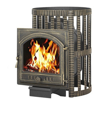 Дровяная печь для бани Везувий Легенда Ковка 28 камин (205)