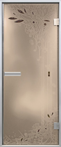 Дверь в хамам с рисунком