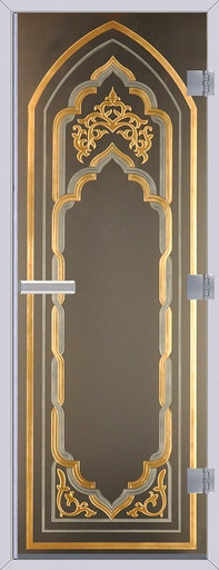 Дверь хамам 60G Восточный 1стеклянная