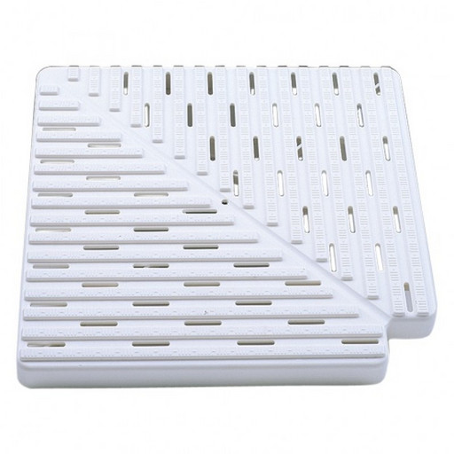 Угловая плитка 90гр. для переливной решетки 195*35мм.