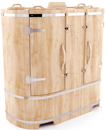 Кедровая фитобочка 2-х местная