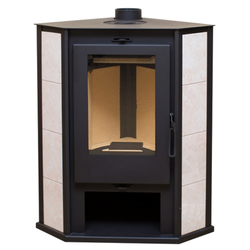 Печь-камин Одер угловой с плитой