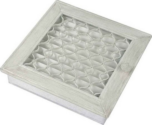 Ретро белая с одной дверкой выдвигающаяся 17х17