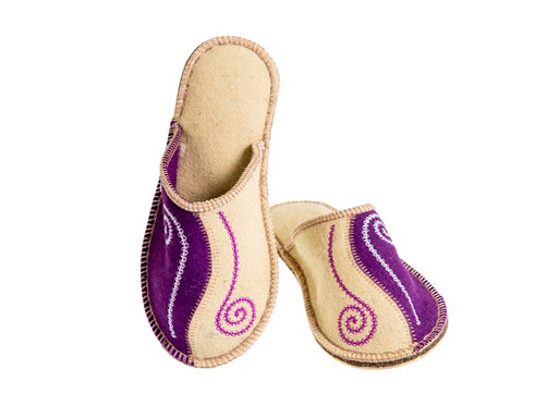 Тапочки закрытые "Сирень" жен.