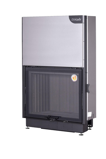 Топка ВЕГА 1000 MPB подовое горение принтинг черный шамот