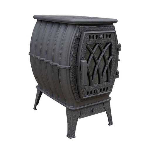 Печь камин Бахта отопительно варочная черная