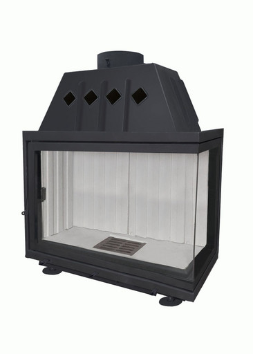 Каминная топка Экокамин Альфа 1000 R два стекла правая