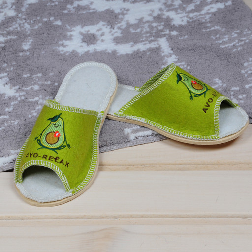 Тапочки открытые "Авокадо" жен.