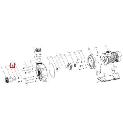 Дренажная заглушка для насоса Aquaviva WTB