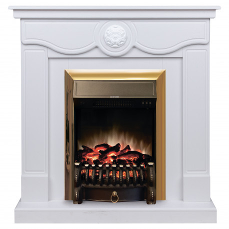 Электрокамин Aurora WT с очагом Fobos Lux BR без пульта