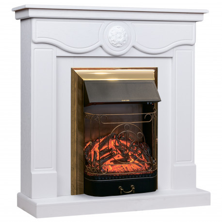 Электрокамин Aurora WT с очагом Majestic Lux Brass без пульта