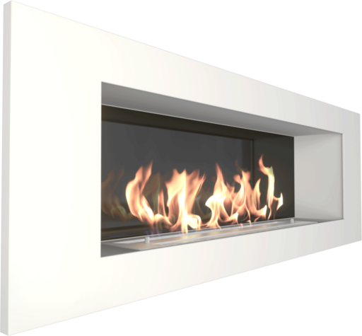 Биокамин Elliot 1200 белый со стемалитом (Zefire)