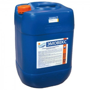 Эмовекс жидкий хлор для бассейна Маркопул Кемиклс, канистра 20л (23кг)