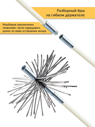 Ерш металлический для чистки дымохода Гибкий подход