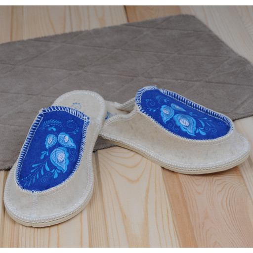 Тапочки закрытые "Гжель" жен.