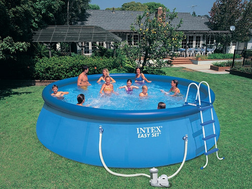 Бассейн надувной с фильтром INTEX 549*107см