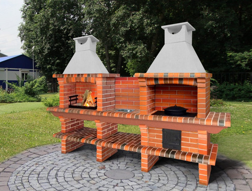 Печь-барбекю 734