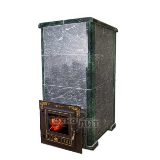 ОБЛИЦОВКА ДЛЯ ЧУГУННОЙ БАННОЙ ПЕЧИ - ПБ-04 РУССКИЙ ПАР 1 КОМБИНИРОВАННЫЙ КАМЕНЬ