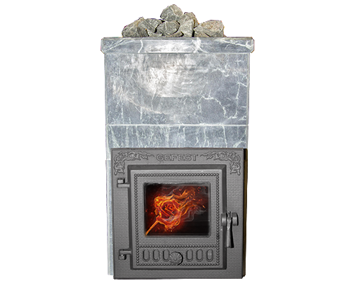 ОБЛИЦОВКА ДЛЯ ЧУГУННОЙ БАННОЙ ПЕЧИ - ПБ-04 ОПТИМА 1 ТАЛЬКОХЛОРИТ