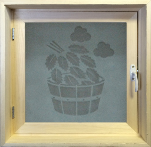 Окно сатин Веник