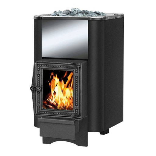 Печь для бани Везувий Сенсация 16 Антрацит (ДТ-4С) без выносного тоннеля