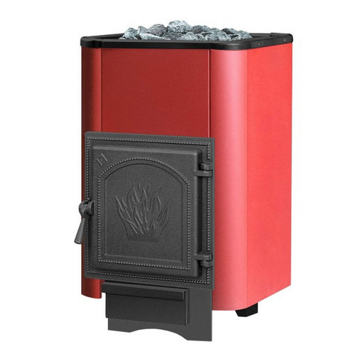 Печь для бани Везувий Сенсация 16 Терракот (271) без выносного тоннеля