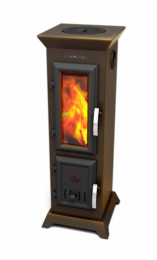 Статика Тетра Мини отопительно-варочная печь-камин