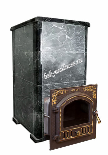 ОБЛИЦОВКА ДЛЯ ЧУГУННОЙ БАННОЙ ПЕЧИ - ПБ-03 РУССКИЙ ПАР 2 КОМБИНИРОВАННЫЙ КАМЕНЬ