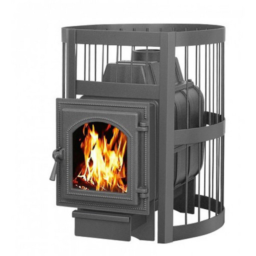 Печь для бани Везувий Легенда Стандарт 16 (270) без выносного тоннеля чугунная