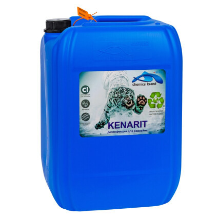 Жидкий дезинфектант для бассейна на основе хлора Kenaz Kenarit 30 л.