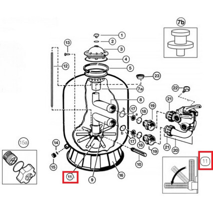 Коллектор фильтра Hayward S0360SXE