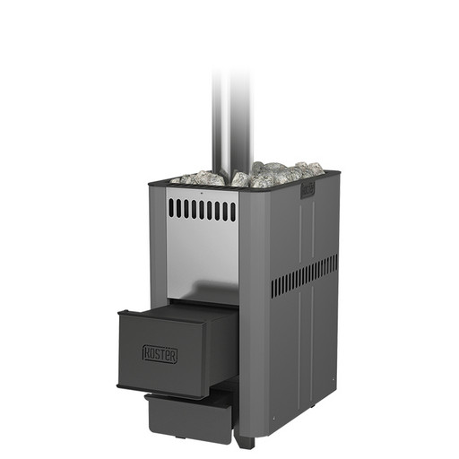 Печь для бани Костер стальная дверка 10м3