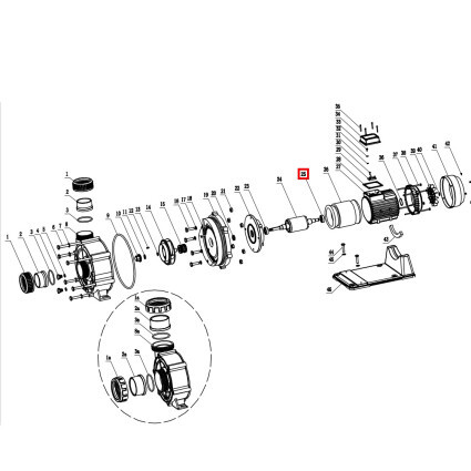 Крыльчатка вентилятора насоса Aquaviva WTB