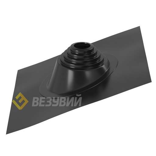 Мастер-флеш №110 Ø75-200мм., 420х420мм., Угловой, силикон черный