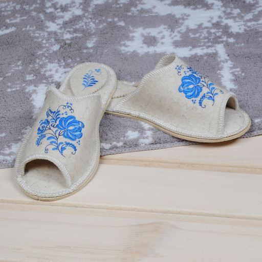 Тапочки открытые "ГЖЕЛЬ жен.