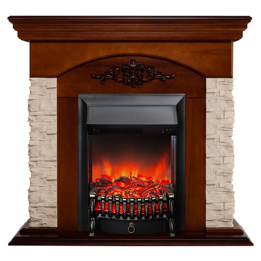 Каминокомплект Neapolis STD NT-315 с очагом Fobos LUX BL/BR / Majestic LUX BL/BR