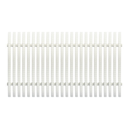 Переливная решетка Aquaviva Classic с двойным соединением 195x25 мм (белая)