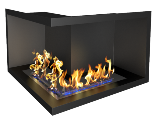 Биокамин Standart для угловой стены 700 (ZeFire)