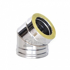 Отвод Термо 45 ОТ-Р с хомутом (304-0.8/304)