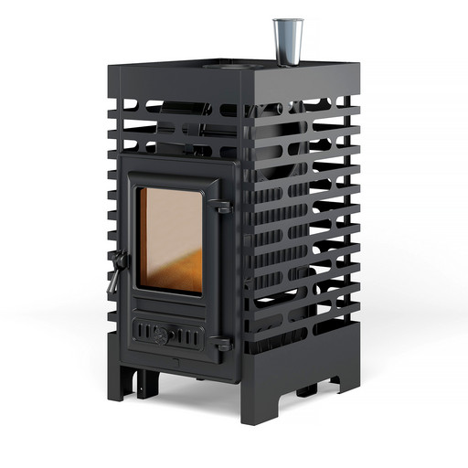 Печь банная Астон (Aston)  «Шторм» б/в (жаропрочный чугун) 12-20м3